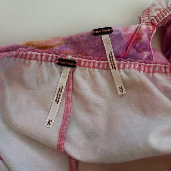 Free People‎ Crop Top and Bike Shorts Floral 2-piece Matching Set - Picture 8 of 11